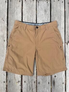 Orvis Tech 32 M Medium Shorts Khaki 4-Way Stretch Outdoor Hiking Camping